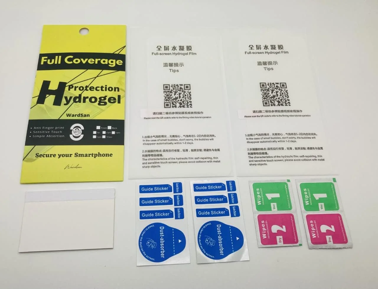 WardSan [2 عدد محافظ صفحه نمایش هیدروژل سه بعدی برای وان پلاس 8 با اندازه 6.55 اینچ - به همراه هولدر انگشتی تلفن برای سلفی | ضد ضربه | سازگار با قاب های TPU | فیلم محافظ TPU نرم WardSan [2 عدد محافظ صفحه نمایش هیدروژل سه بعدی برای وان پلاس 8 با اندازه 6.55 اینچ - به همراه هولدر انگشتی تلفن برای سلفی | ضد ضربه | سازگار با قاب های TPU | فیلم محافظ TPU نرم