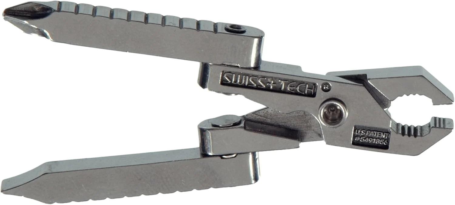 ابزار چندکاره 6 در 1 جاکلیدی استیل ضد زنگ SWISS+TECH مدل ST50022، پرداخت براق (تک بسته)