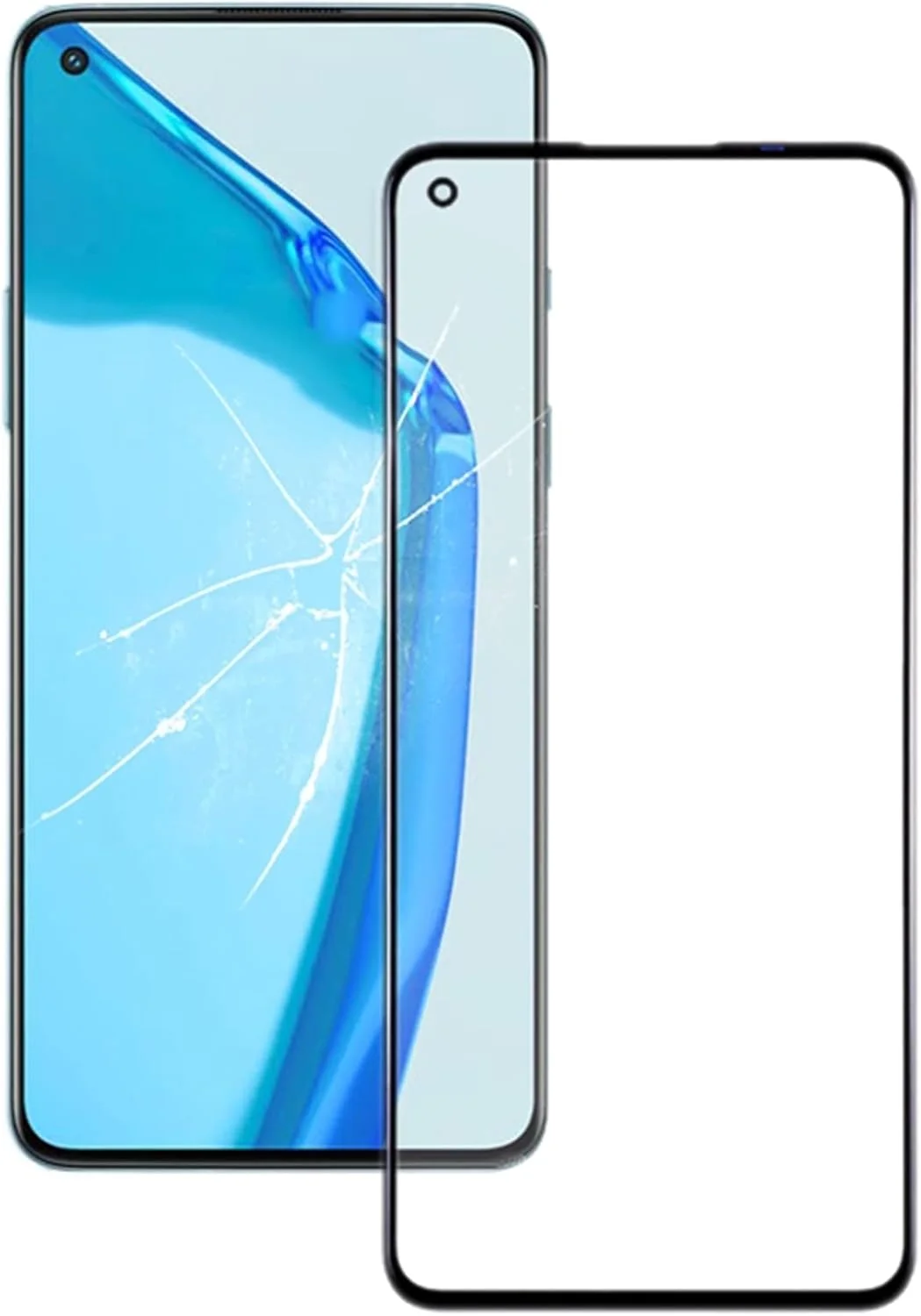 قطعات جایگزین تلفن همراه برای OnePlus 9 / 9R شیشه لنز بیرونی صفحه نمایش جلو با چسب شفاف نوری OCA قطعات جایگزین تلفن همراه برای OnePlus 9 / 9R شیشه لنز بیرونی صفحه نمایش جلو با چسب شفاف نوری OCA
