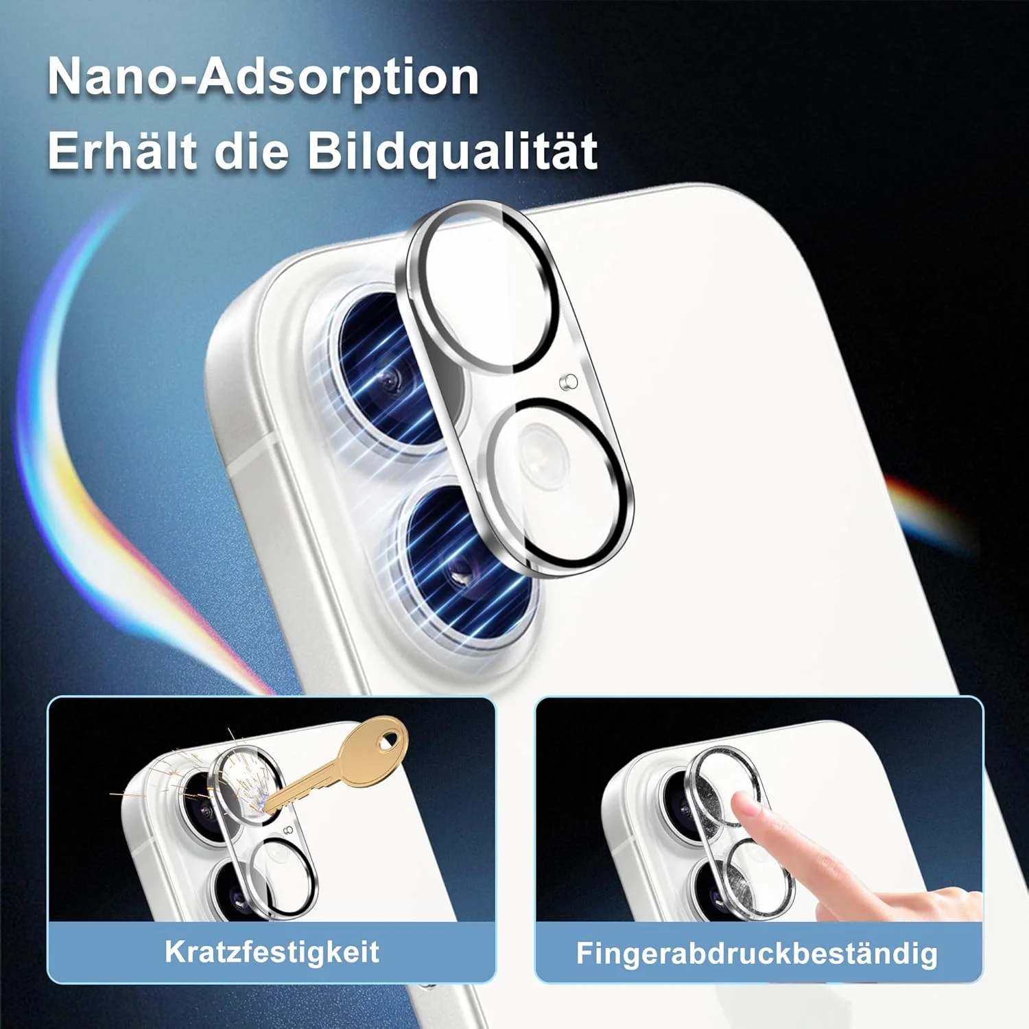 محافظ صفحه نمایش شیشه ای حرارت دیده JZG 2 + 2 عددی برای آیفون 17، شامل 2 محافظ صفحه نمایش + 2 محافظ دوربین، سختی 9H، بدون حباب، ضد خش، شفافیت HD محافظ صفحه نمایش شیشه ای حرارت دیده JZG 2 + 2 عددی برای آیفون 17، شامل 2 محافظ صفحه نمایش + 2 محافظ دوربین، سختی 9H، بدون حباب، ضد خش، شفافیت HD