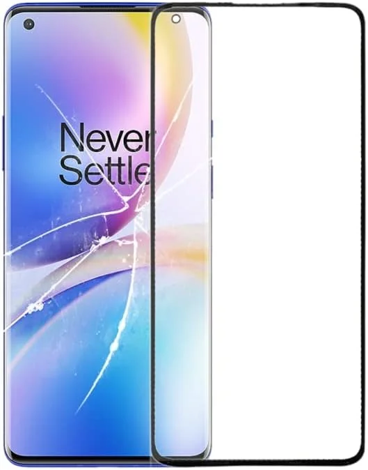 قطعات جایگزین موبایل برای OnePlus 8 Pro، شیشه لنز بیرونی صفحه نمایش جلو