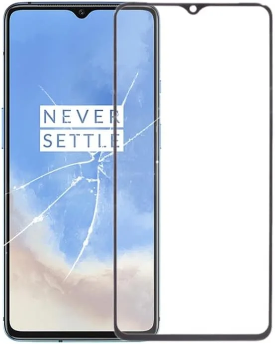 شیشه لنز بیرونی صفحه نمایش جلویی برای وان پلاس 7T (مشکی) شیشه لنز بیرونی صفحه نمایش جلویی برای وان پلاس 7T (مشکی)