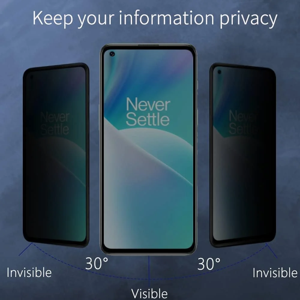 محافظ صفحه نمایش حریم خصوصی Muzz برای وان پلاس Nord 2T، فیلم شیشه ای حرارت دیده ضد جاسوسی، سختی 9H، مقاوم در برابر خراش، محافظ صفحه نمایش شیشه ای حرارت دیده ضد جاسوسی بدون حباب برای وان پلاس Nord 2T 5G محافظ صفحه نمایش حریم خصوصی Muzz برای وان پلاس Nord 2T، فیلم شیشه ای حرارت دیده ضد جاسوسی، سختی 9H، مقاوم در برابر خراش، محافظ صفحه نمایش شیشه ای حرارت دیده ضد جاسوسی بدون حباب برای وان پلاس Nord 2T 5G