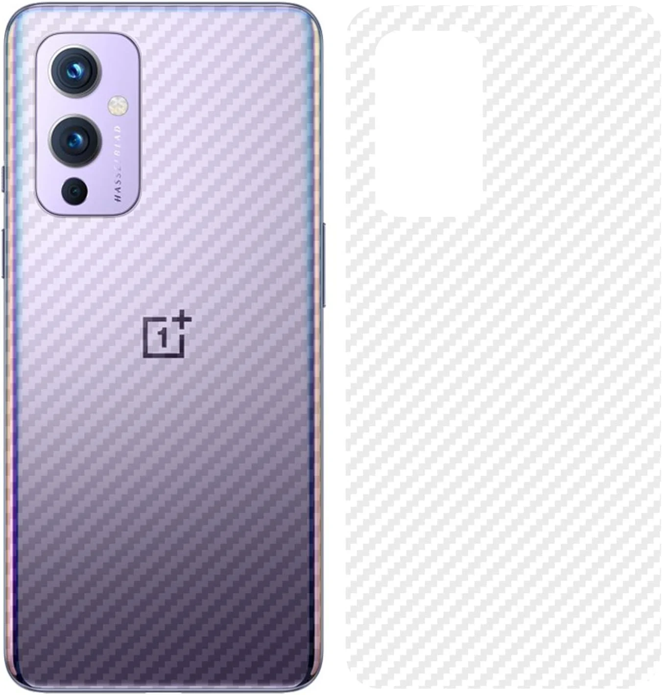 محافظ پشت نوکر برای OnePlus 9، [بسته 4 عددی] فیلم پشتی نرم و ضد خش فوق العاده نازک 0.1 میلی متری، [ضد اثر انگشت] [ضد لغزش] [شفاف]