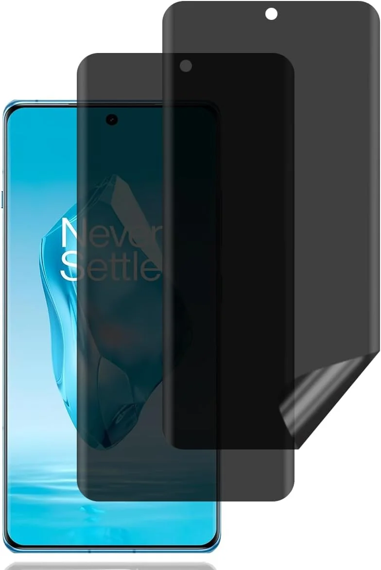 محافظ صفحه نمایش حریم خصوصی BCHKLAI برای OnePlus 12R 5G [بسته 2 عددی]، فیلم محافظ صفحه نمایش حریم خصوصی، مقاوم در برابر خش، ضد اثر انگشت، بدون حباب، محافظ صفحه نمایش TPU انعطاف پذیر ضد جاسوسی برای OnePlus 12R