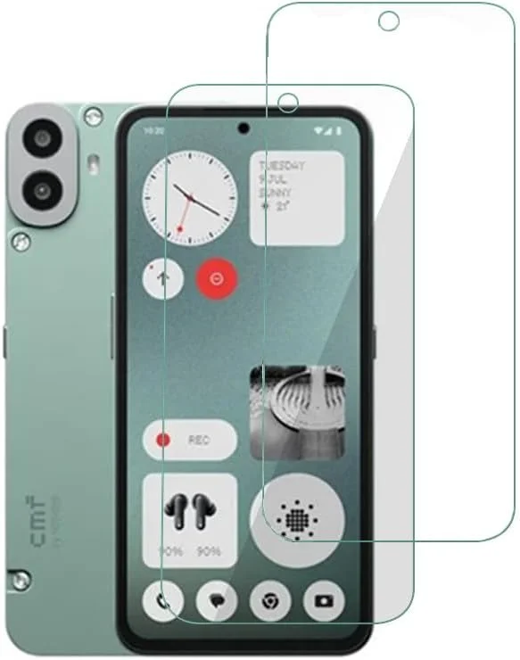 محافظ صفحه نمایش شیشه ای حرارت دیده WIIKAI، بسته 2 عددی، سازگار با CMF Phone 1 محافظ صفحه نمایش شیشه ای حرارت دیده WIIKAI، بسته 2 عددی، سازگار با CMF Phone 1