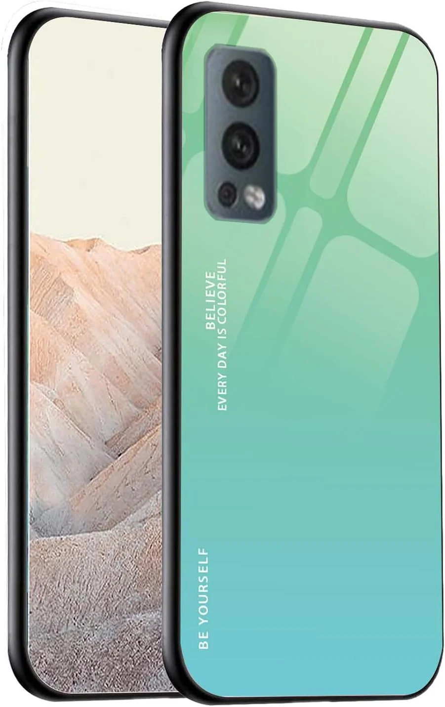 قاب محافظ گوشی وییو مناسب برای وان پلاس نورد 2 5G، قاب پشتی باریک شیشه ای حرارت دیده 9H، بامپر سیلیکونی TPU محافظ قاب محافظ گوشی وییو مناسب برای وان پلاس نورد 2 5G، قاب پشتی باریک شیشه ای حرارت دیده 9H، بامپر سیلیکونی TPU محافظ