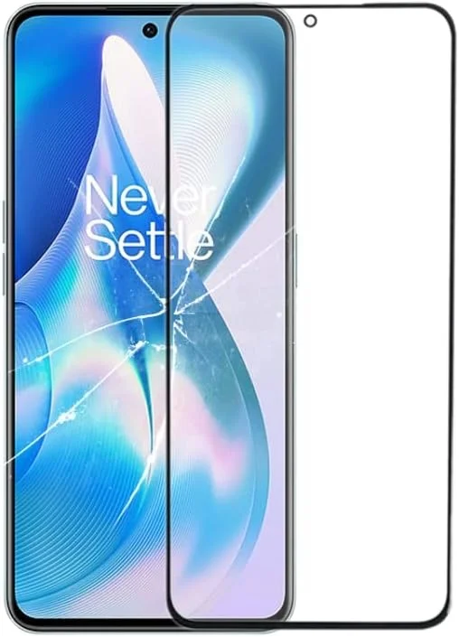 قطعات جایگزین تلفن همراه برای OnePlus 10R CPH2411 شیشه لنز بیرونی صفحه نمایش جلو با چسب شفاف نوری OCA