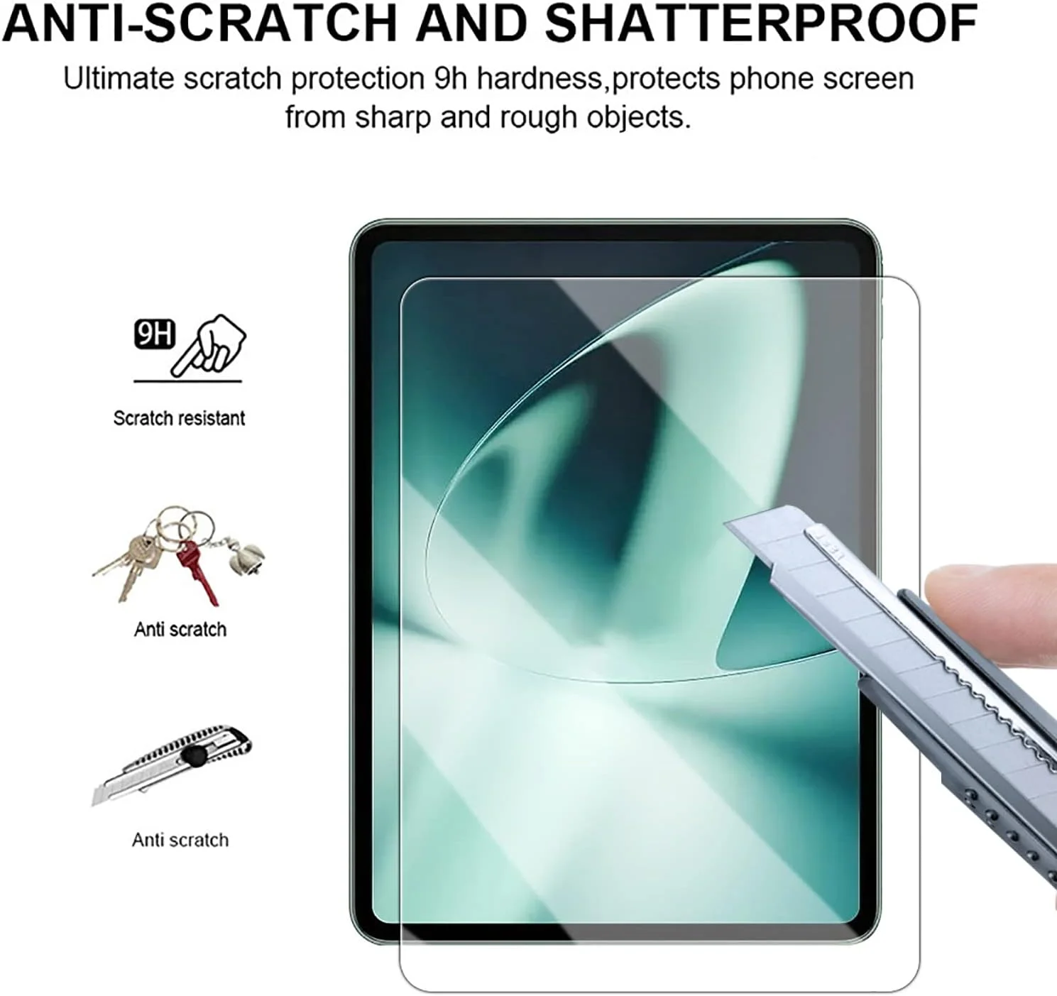 GMUJIAO [2 + 2 تکه] سازگار با OnePlus Pad 11.6 اینچی محافظ صفحه نمایش و محافظ دوربین عقب، سختی 9H [ضد خش]