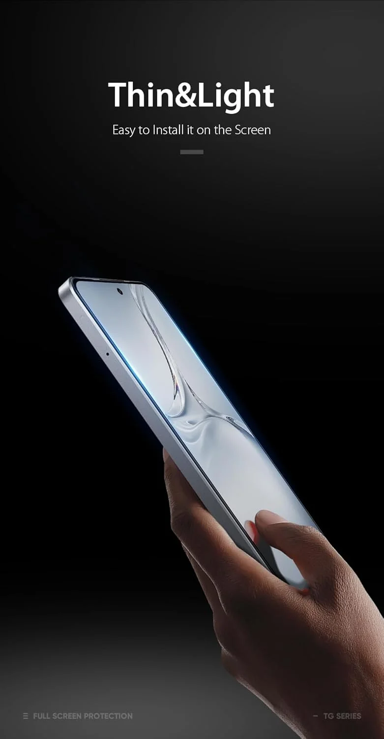 محافظ صفحه نمایش OIATROE [بسته 2 عددی] برای OnePlus Nord CE4 Lite، محافظ صفحه نمایش شیشه ای حرارت دیده ممتاز فوق العاده باریک HD 2.5D Pro-Fit - مشکی