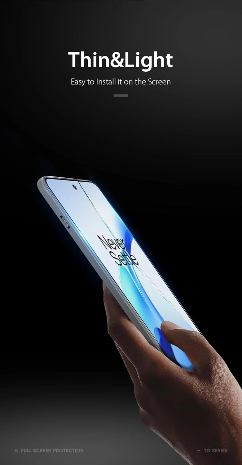 محافظ صفحه نمایش OIATROE [بسته 2 عددی] برای OnePlus Nord CE4/Oppo K12، محافظ صفحه نمایش شیشه ای حرارت دیده ممتاز فوق العاده باریک HD 2.5D Pro-Fit - مشکی