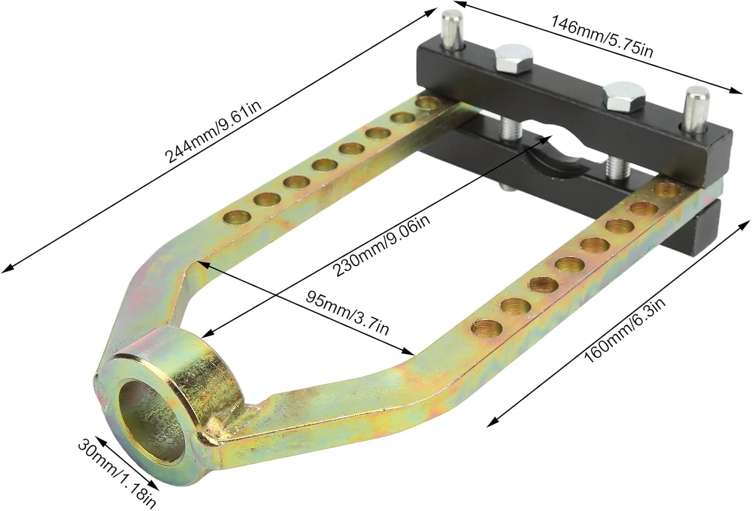ابزار جداکننده پلوس ۹ سوراخه با روکش فولاد گالوانیزه برای تعمیرات خودرو