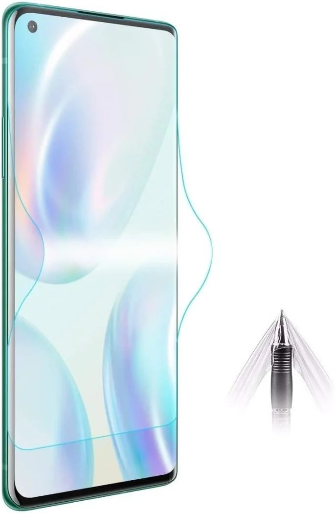 محافظ صفحه نمایش گوشی موبایل CHENCHUAN برای OnePlus 8، 2 عدد، Hat-Prince، فیلم هیدروژل ضد انفجار 0.1 میلی متری 3D با پوشش کامل صفحه نمایش، لوازم جانبی تلفن همراه