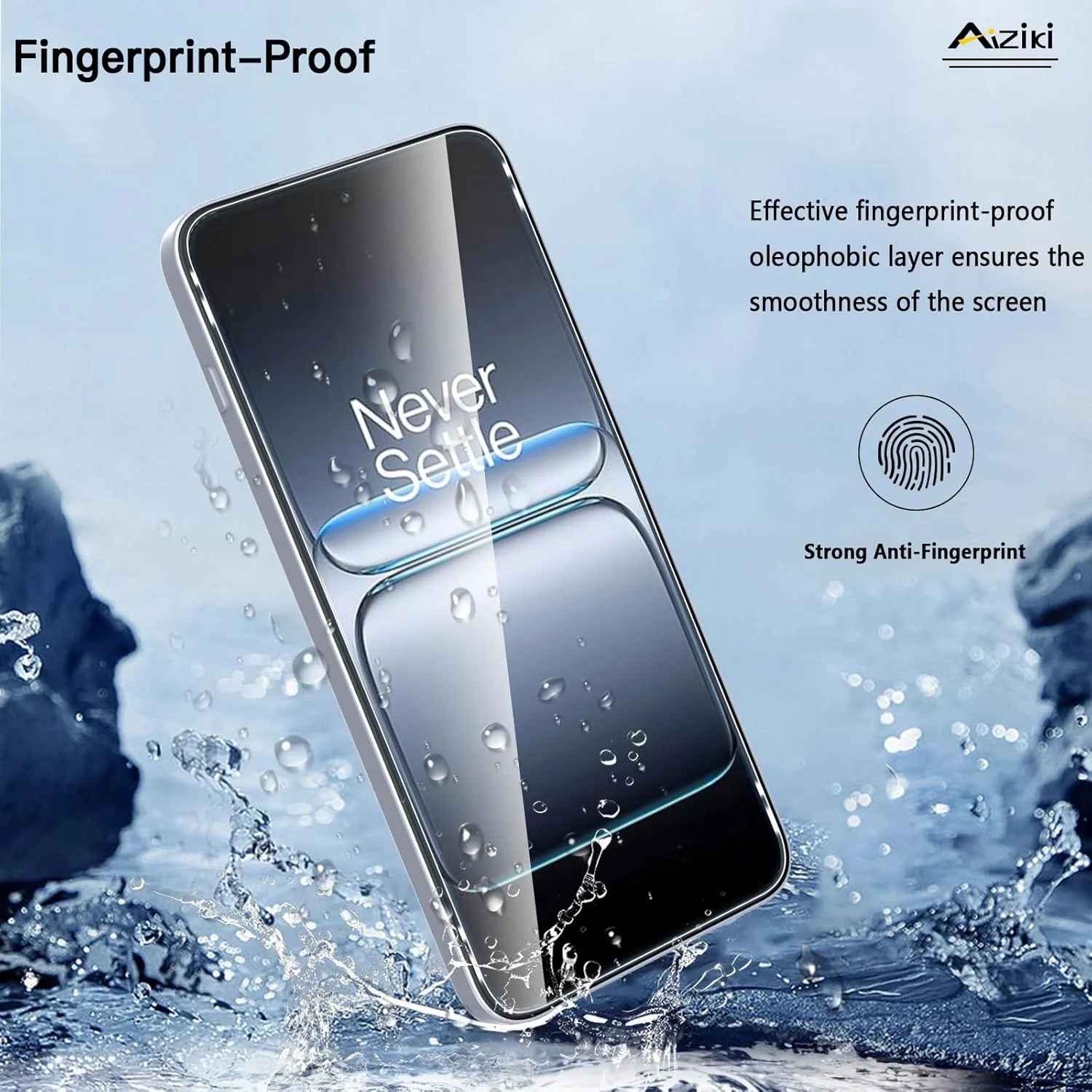 محافظ صفحه نمایش شیشه ای حرارت دیده Aiziki بسته 2 عددی برای North 5/CE5 (0.33 میلی متر HD فوق العاده شفاف) محافظ شیشه ای با سختی 9H برای North 5/CE5