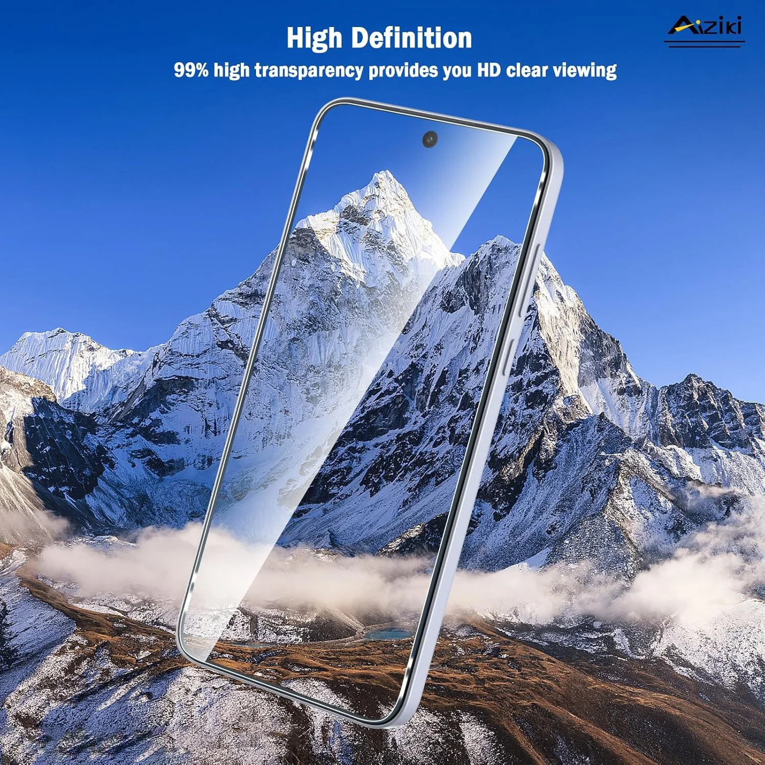 محافظ صفحه نمایش شیشه ای حرارت دیده Aiziki بسته 2 عددی برای North 5/CE5 (0.33 میلی متر HD فوق العاده شفاف) محافظ شیشه ای با سختی 9H برای North 5/CE5