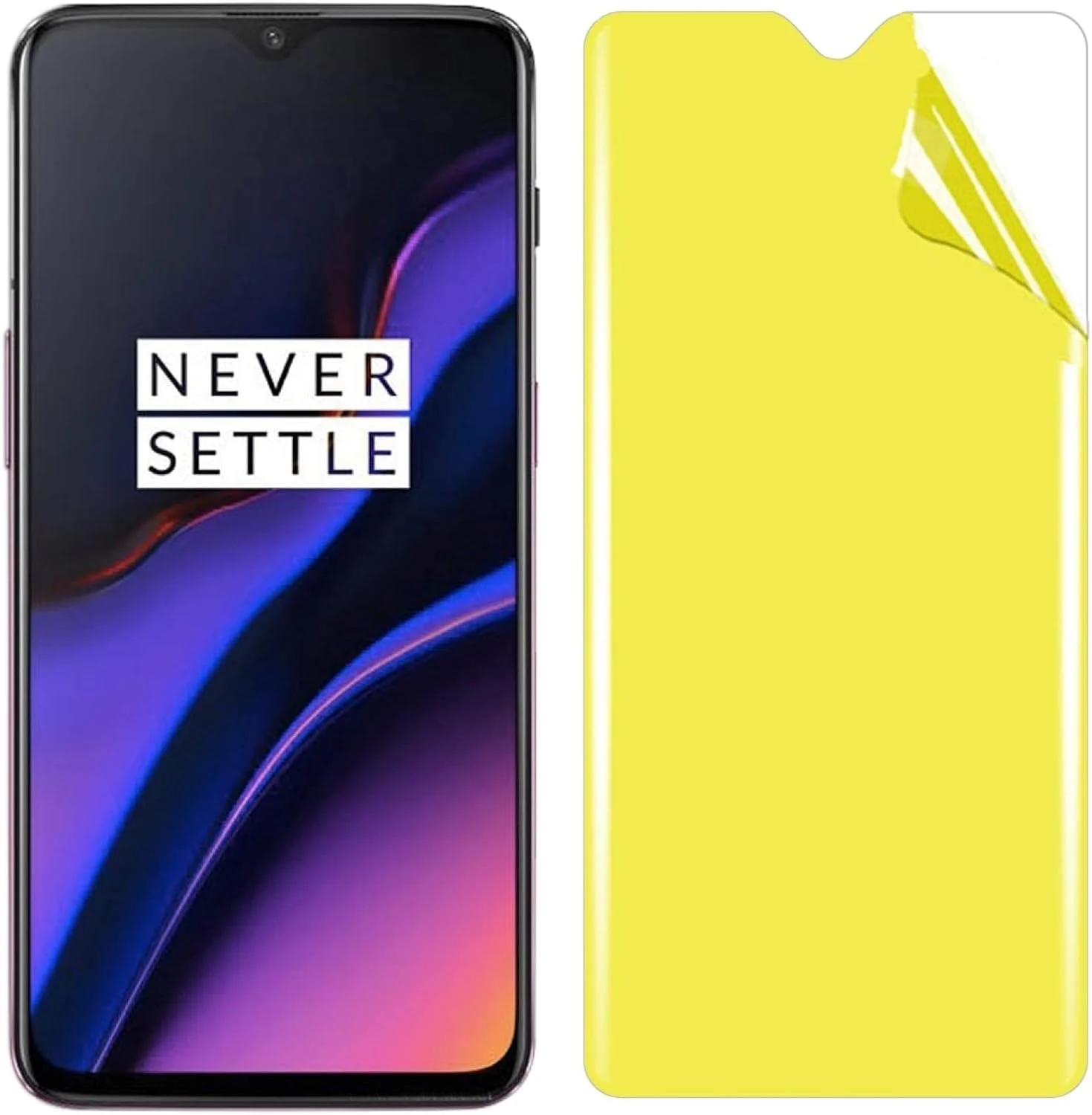 محافظ صفحه نمایش گوشی موبایل CHENCHUAN برای OnePlus 6T، TPU نرم، پوشش کامل صفحه نمایش جلو، لوازم جانبی تلفن همراه