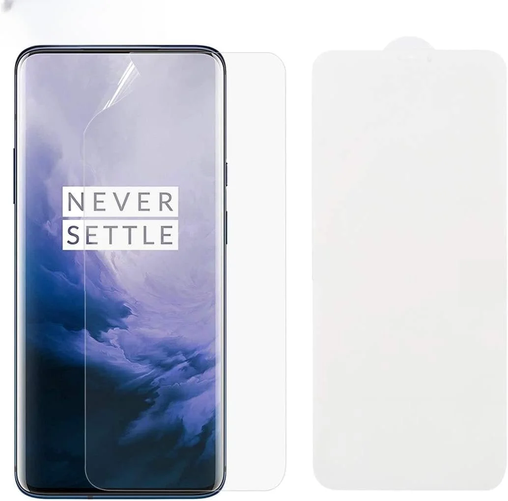 محافظ صفحه نمایش گوشی موبایل CHENCHUAN، 25 عدد فیلم هیدروژل نرم پوشش کامل جلو با پنبه الکلی + کارت خراش برای لوازم جانبی گوشی موبایل OnePlus 7