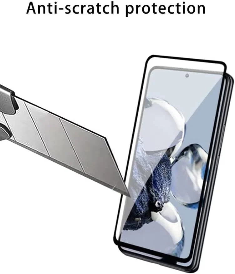 محافظ صفحه نمایش QINOUK برای OnePlus Ace 2، [بسته 3 عددی] فیلم محافظ شیشه ای حرارت دیده HD، محافظت تمام صفحه، [مقاوم در برابر خراش] [بدون حباب] برای OnePlus Ace 2