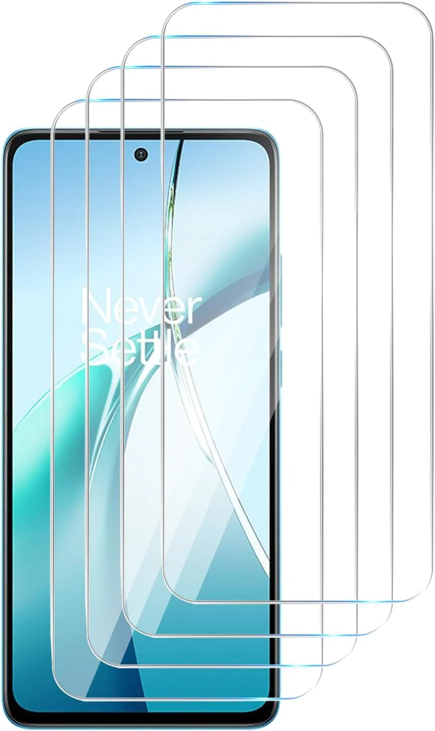 محافظ صفحه نمایش GMUJIAO [بسته 4 عددی] سازگار با OnePlus Nord CE4 Lite، محافظ صفحه ضد خش، شیشه حرارت دیده ممتاز [سختی 9H] - شفاف