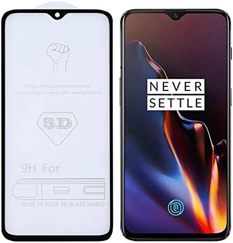 محافظ صفحه نمایش CHENCHUAN برای OnePlus، شیشه حرارت دیده با چسب کامل 9H 5D و پوشش کامل صفحه نمایش برای فیلم شیشه حرارت دیده OnePlus 6T