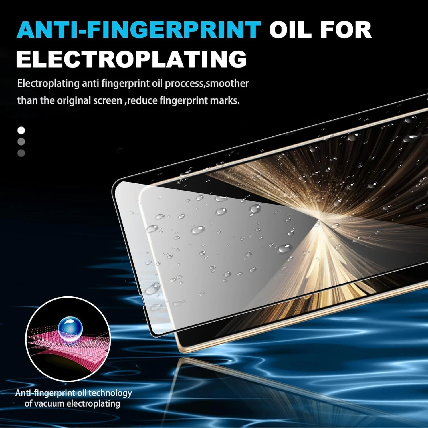 محافظ صفحه نمایش شیشه ای حرارت دیده Effcotuo برای گوشی آنر مجیک V5، 2 عدد محافظ لنز دوربین پشتی، ضد خش و بدون حباب - شیشه فوق العاده شفاف 9H