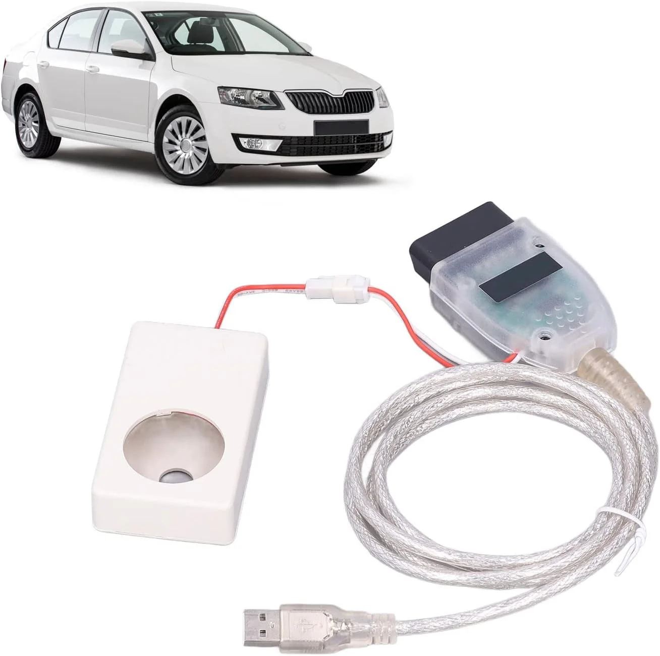 کابل دیاگ خودرو، کابل های مستحکم K+CAN ضد سایش و پایدار USB 5.0، جایگزینی برای ابزار تعمیر خودرو برای A3 VDO Dash 2003-2005 Leunlee کابل دیاگ خودرو، کابل های مستحکم K+CAN ضد سایش و پایدار USB 5.0، جایگزینی برای ابزار تعمیر خودرو برای A3 VDO Dash 2003-2005 Leunlee