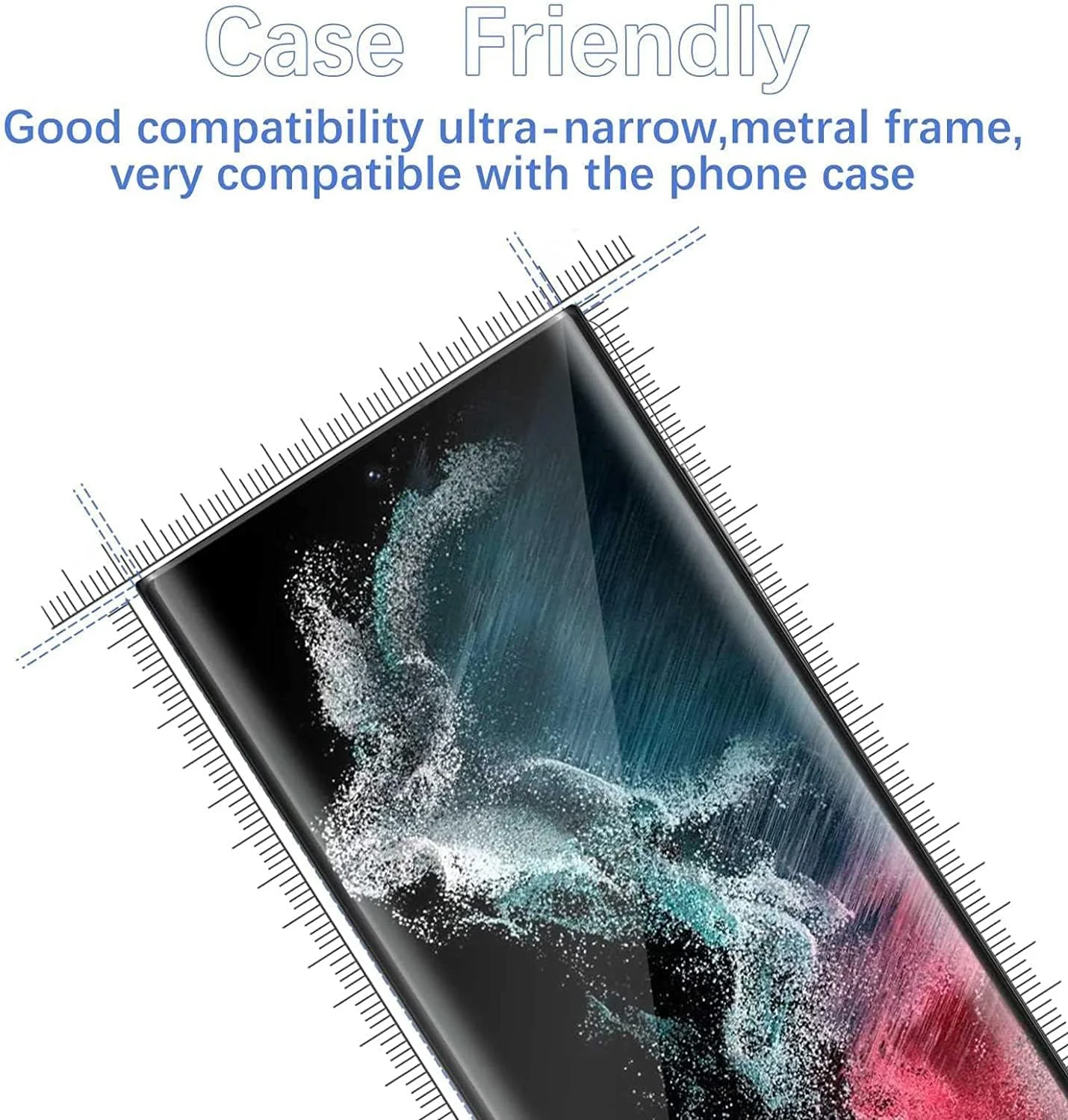 محافظ صفحه نمایش ضد جاسوسی Hkess بسته 2 عددی برای OnePlus 7T Pro/ 7 Pro - محافظ صفحه نمایش حریم خصوصی تمام صفحه، فیلم شیشه ای سخت شده سه بعدی، سختی 9H محافظ پوشش کامل ضد خراش