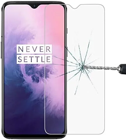 محافظ صفحه نمایش شیشه ای حرارت دیده 0.26 میلی متری 9H 2.5D برای OnePlus 7T New Koubobo