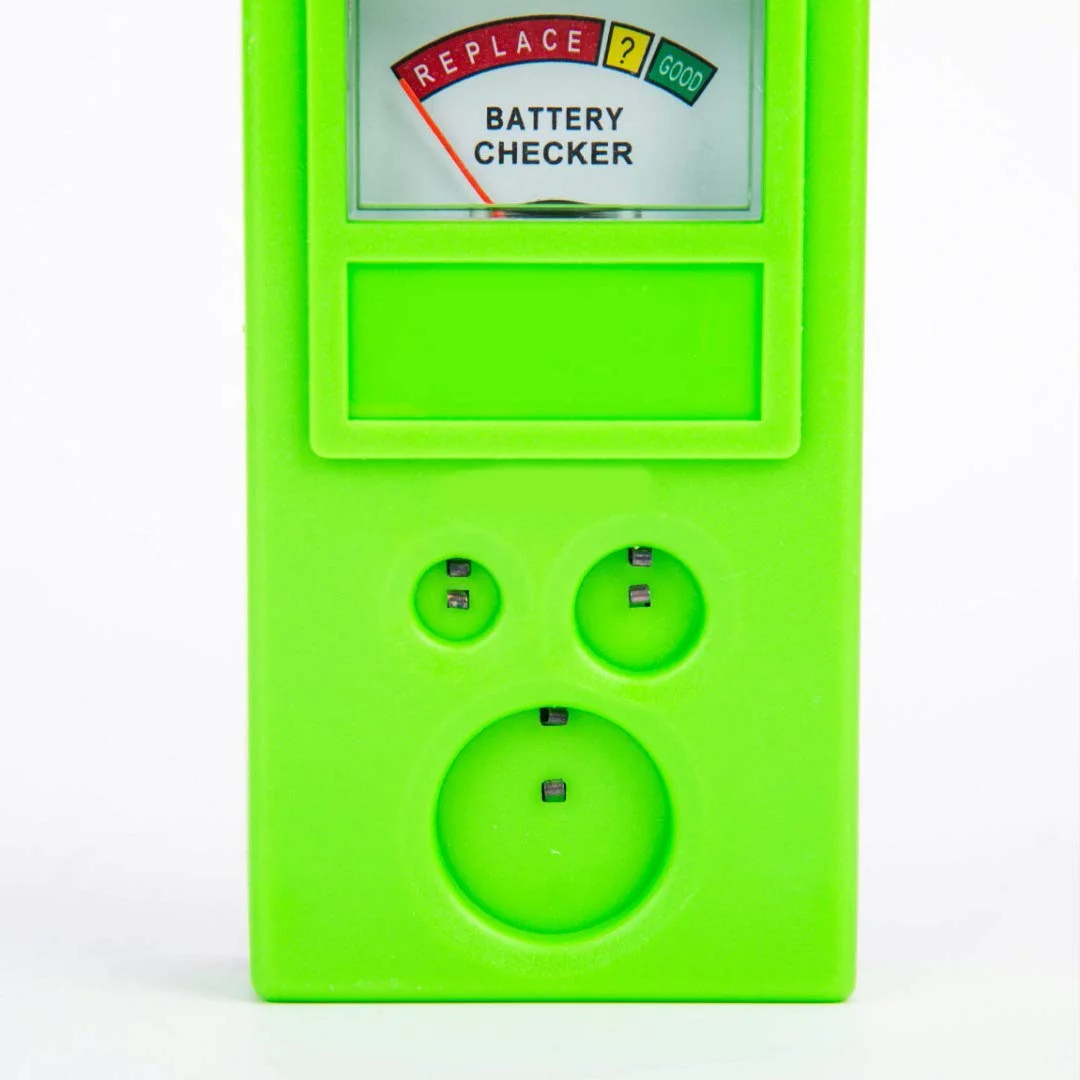 ابزار تعمیر ساعت دکمه ای پلاستیکی، ابزار تست بررسی کننده باتری سکه ای 1.55 ولت / 3 ولت (زرد) Leunlee