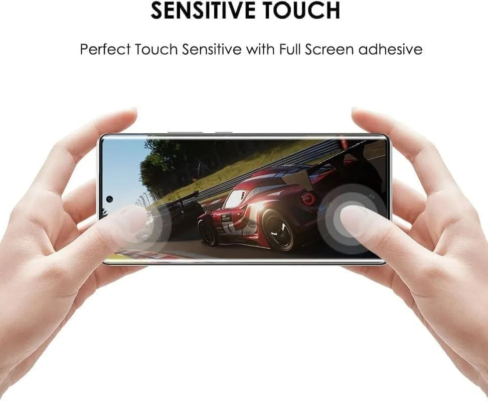 محافظ صفحه نمایش شیشه ای حرارت دیده ماز UV برای 1+12R، سختی 9H، بسته 1 عددی، لبه خمیده