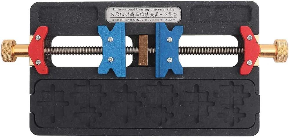 نگهدارنده برد مدار چاپی، ابزار گیره تعمیر تلفن استیل، ابزار لحیم کاری تراشه IC فیکسچر 1 عددی با حرارت، پایه پایدار برای کارهای سرگرمی و تعمیرات کوچک