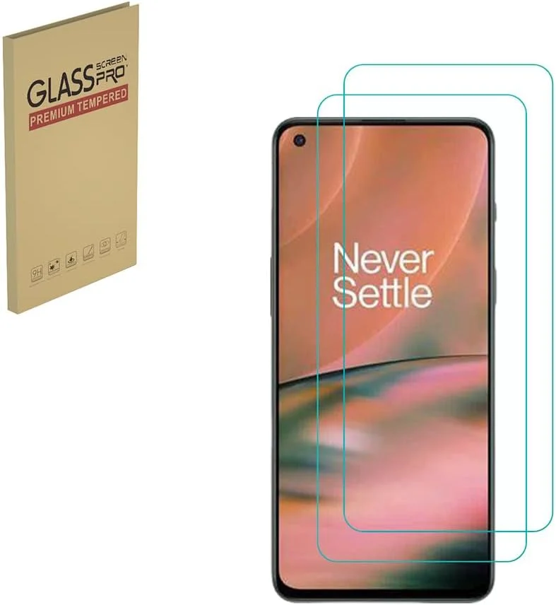 محافظ صفحه نمایش HYGMOCC برای OnePlus Nord 2 شیشه حرارت دیده HD سختی 9H نصب آسان بدون حباب ضد خش (بسته 2 عددی)