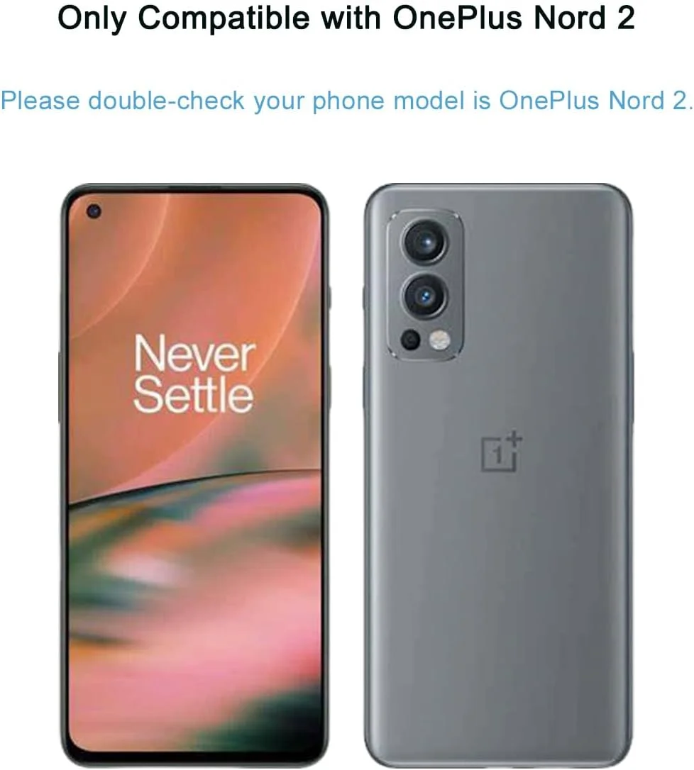 محافظ صفحه نمایش HYGMOCC برای OnePlus Nord 2 شیشه حرارت دیده HD سختی 9H نصب آسان بدون حباب ضد خش (بسته 2 عددی)