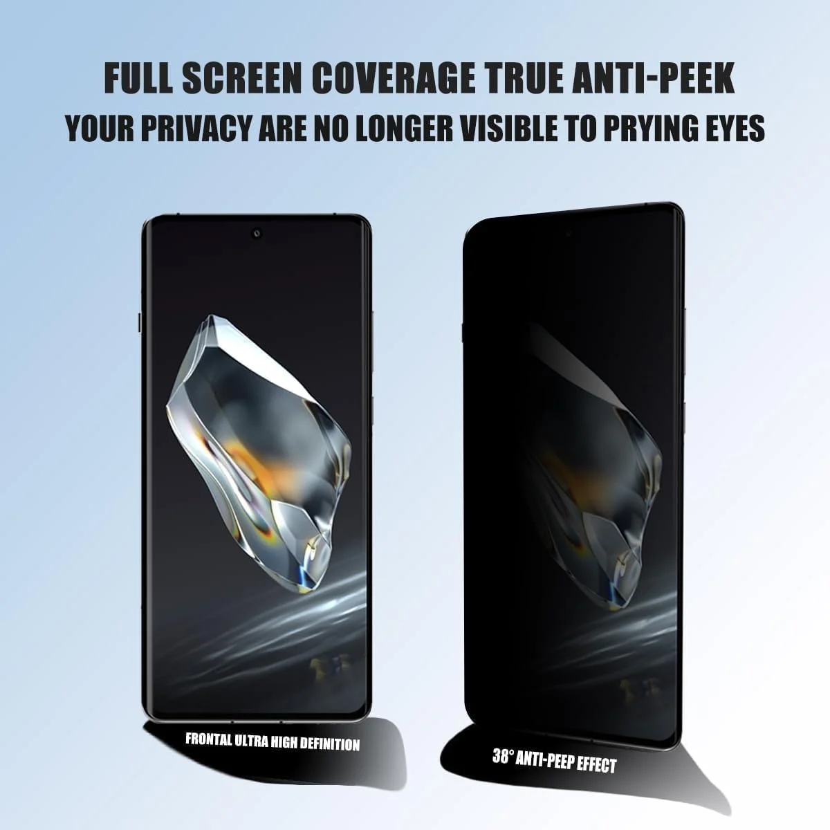 محافظ صفحه نمایش حریم خصوصی Gruattreay [بسته 2 عددی] سازگار با OnePlus 12 5G، ضد خش، نصب آسان، محافظ صفحه نمایش TPU انعطاف پذیر ضد جاسوسی برای OnePlus 12