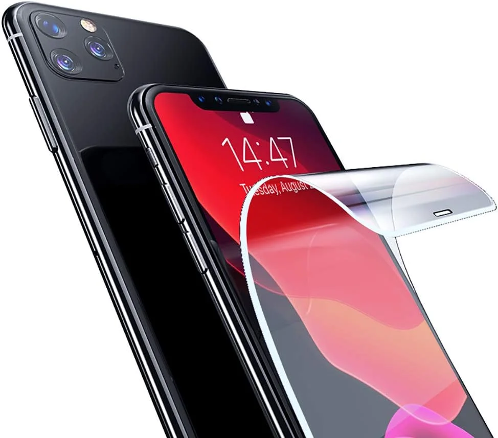 محافظ صفحه نمایش هیدروژل نرم جلو و پشت گوشی QIANYIXIAN، مناسب برای آیفون 11 پرو مکس XR XS Max