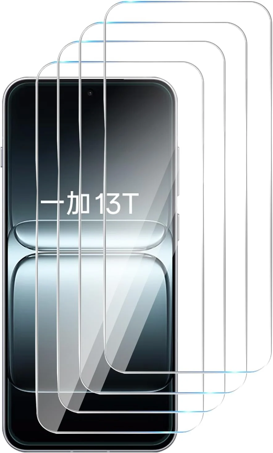 MGUEIAO [بسته 4 عددی سازگار با OnePlus 13T، محافظ صفحه نمایش شیشه ای حرارت دیده، فیلم محافظ OnePlus 13T، محافظ صفحه نمایش HD، شفاف]