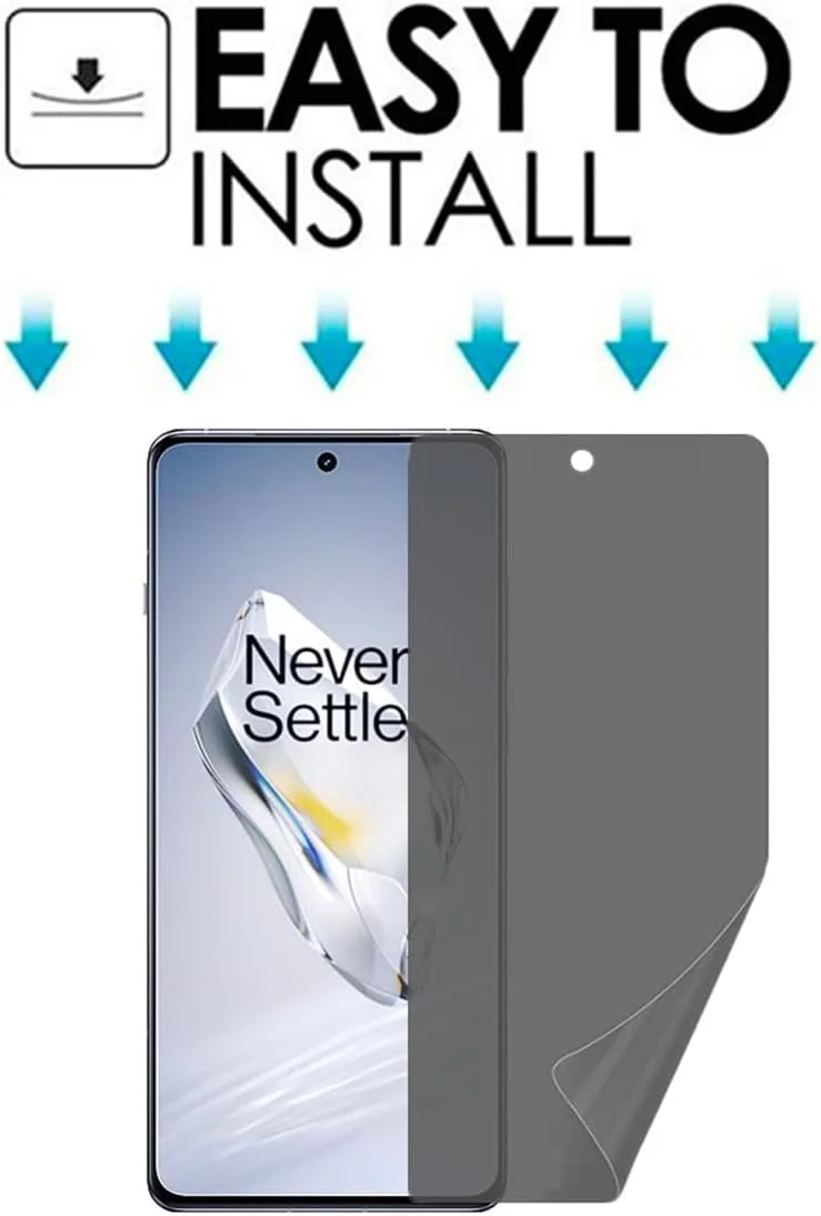 محافظ صفحه نمایش حریم خصوصی VIESUP برای OnePlus 12 6.82 اینچ، [2 عدد] فیلم محافظ نرم ضد جاسوسی، ضد تابش نور و ضد دید زدن برای OnePlus 12