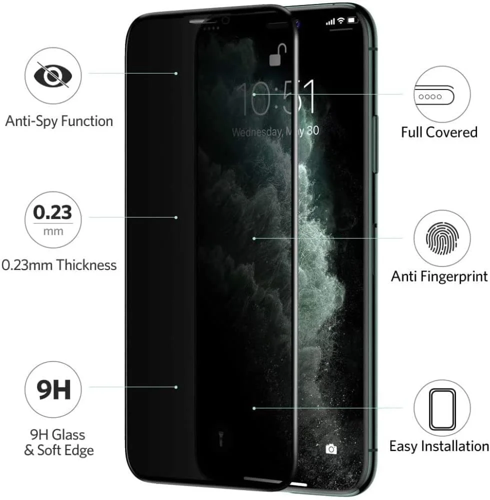 محافظ صفحه نمایش ضد جاسوسی HKess بسته 2 عددی برای OnePlus 10T - محافظ صفحه نمایش حریم خصوصی تمام صفحه، فیلم شیشه ای حرارت دیده سه بعدی، محافظ پوشش کامل ضد خش با سختی 9H محافظ صفحه نمایش ضد جاسوسی HKess بسته 2 عددی برای OnePlus 10T - محافظ صفحه نمایش حریم خصوصی تمام صفحه، فیلم شیشه ای حرارت دیده سه بعدی، محافظ پوشش کامل ضد خش با سختی 9H