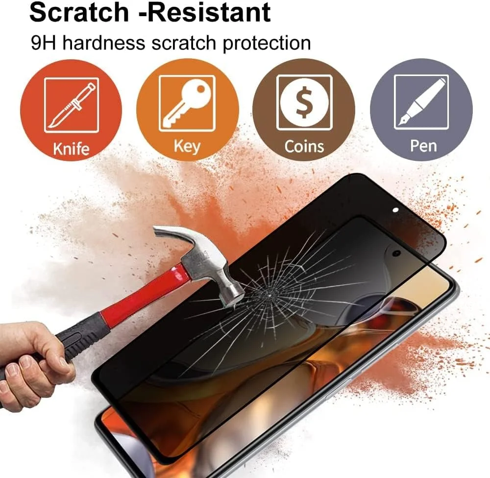 محافظ صفحه نمایش ضد جاسوسی HKess بسته 2 عددی برای OnePlus 10T - محافظ صفحه نمایش حریم خصوصی تمام صفحه، فیلم شیشه ای حرارت دیده سه بعدی، محافظ پوشش کامل ضد خش با سختی 9H محافظ صفحه نمایش ضد جاسوسی HKess بسته 2 عددی برای OnePlus 10T - محافظ صفحه نمایش حریم خصوصی تمام صفحه، فیلم شیشه ای حرارت دیده سه بعدی، محافظ پوشش کامل ضد خش با سختی 9H