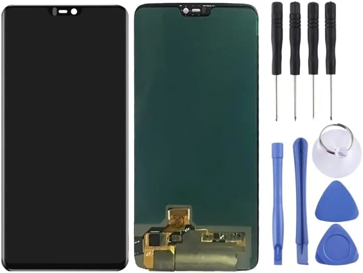 قطعات جایگزین تلفن همراه برای OnePlus 5T، شیشه لنز بیرونی صفحه نمایش جلو با چسب شفاف نوری OCA