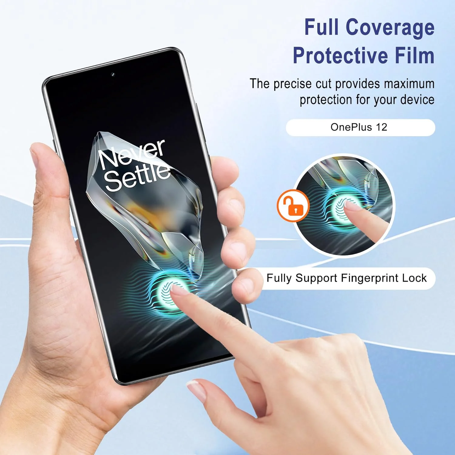 محافظ صفحه نمایش MiRowy بسته 2 عددی برای OnePlus 12، فیلم TPU انعطاف پذیر با ابزار نصب، پشتیبانی از شناسه اثر انگشت، فیلم محافظ صفحه نمایش ضد خش برای OnePlus 12 محافظ صفحه نمایش MiRowy بسته 2 عددی برای OnePlus 12، فیلم TPU انعطاف پذیر با ابزار نصب، پشتیبانی از شناسه اثر انگشت، فیلم محافظ صفحه نمایش ضد خش برای OnePlus 12