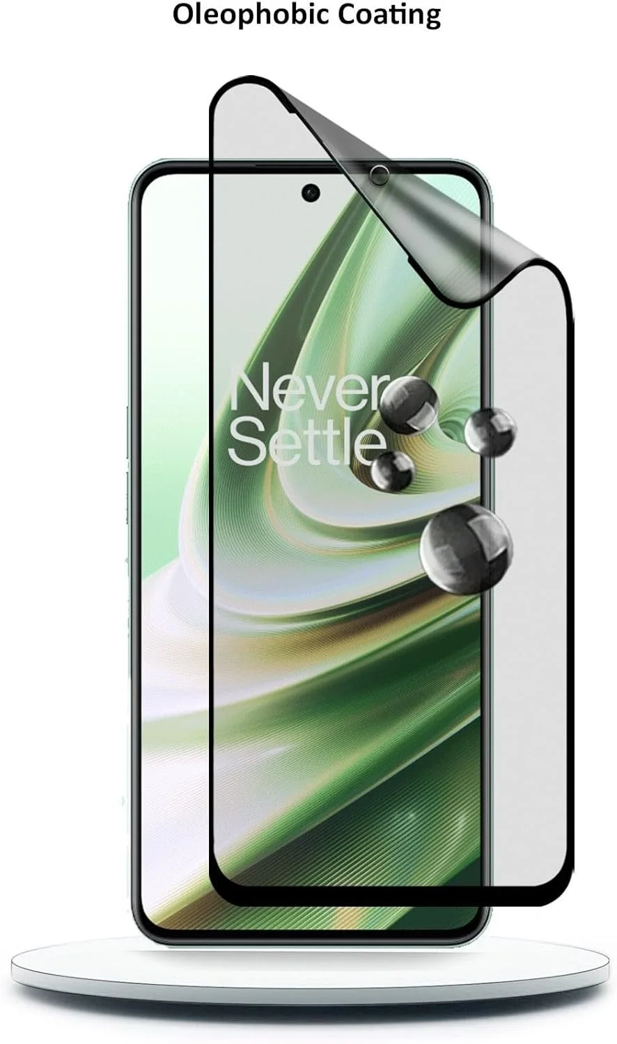 محافظ صفحه نمایش نانو سرامیکی انعطاف پذیر مات فول چسب Wtech با پوشش کامل برای OnePlus 10R 5G 2022، شفاف/مشکی محافظ صفحه نمایش نانو سرامیکی انعطاف پذیر مات فول چسب Wtech با پوشش کامل برای OnePlus 10R 5G 2022، شفاف/مشکی