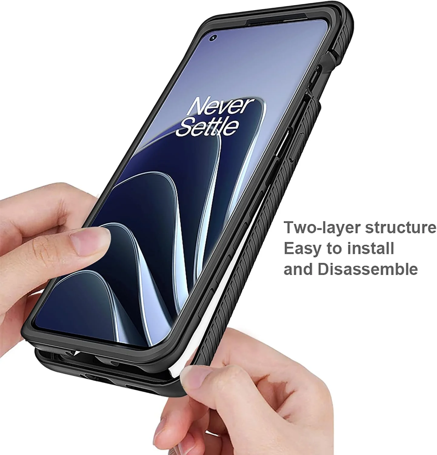 کاور GMUJIAO برای OnePlus 10 Pro، کاور محافظ PC/TPU شفاف با 2 محافظ صفحه نمایش شیشه ای مقاوم در برابر خش - آبی روشن کاور GMUJIAO برای OnePlus 10 Pro، کاور محافظ PC/TPU شفاف با 2 محافظ صفحه نمایش شیشه ای مقاوم در برابر خش - آبی روشن