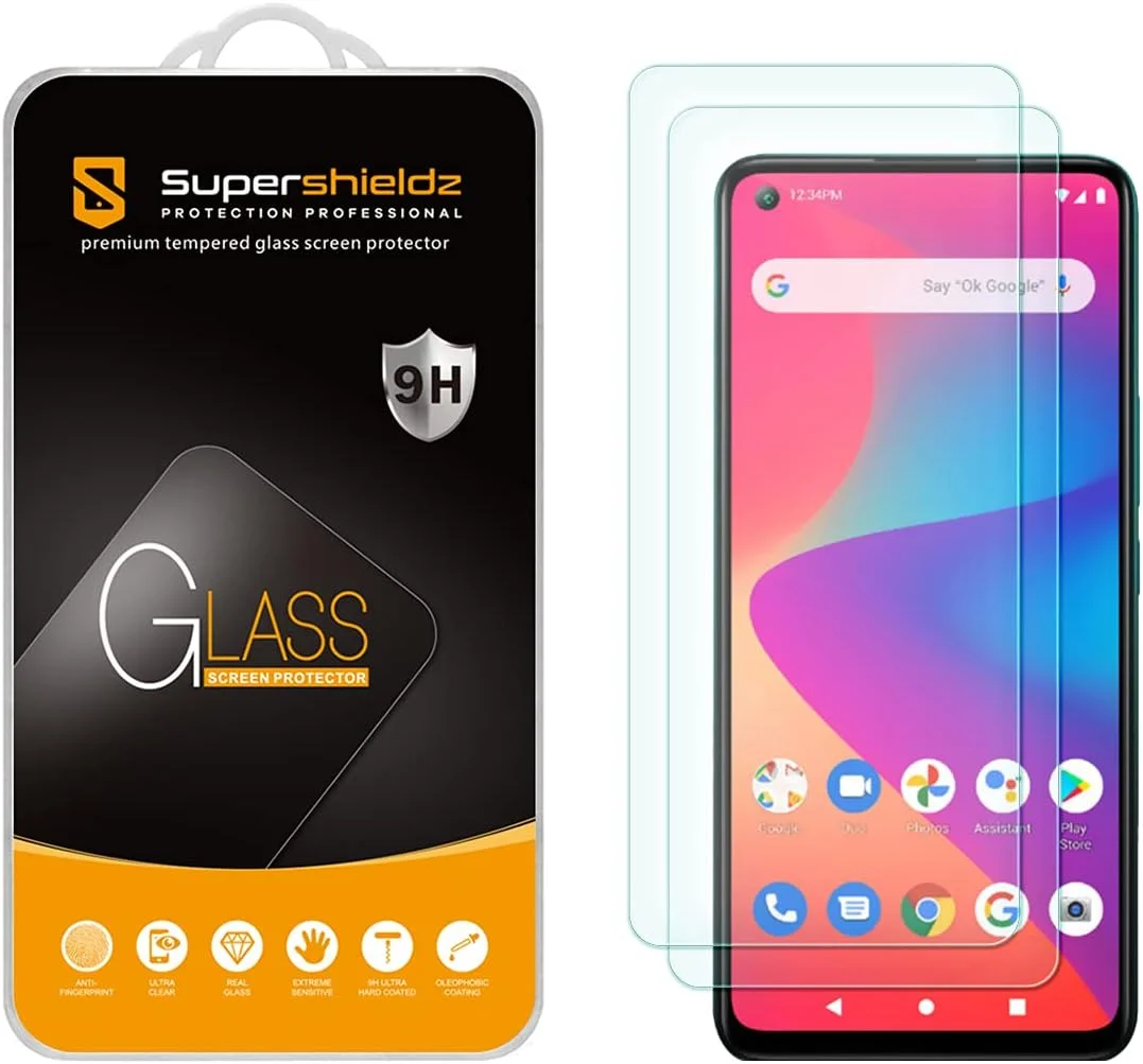 Supershieldz (2 Pack) Designed for BLU G91 Tempered Glass Screen Protector, Anti Scratch, Bubble Free
