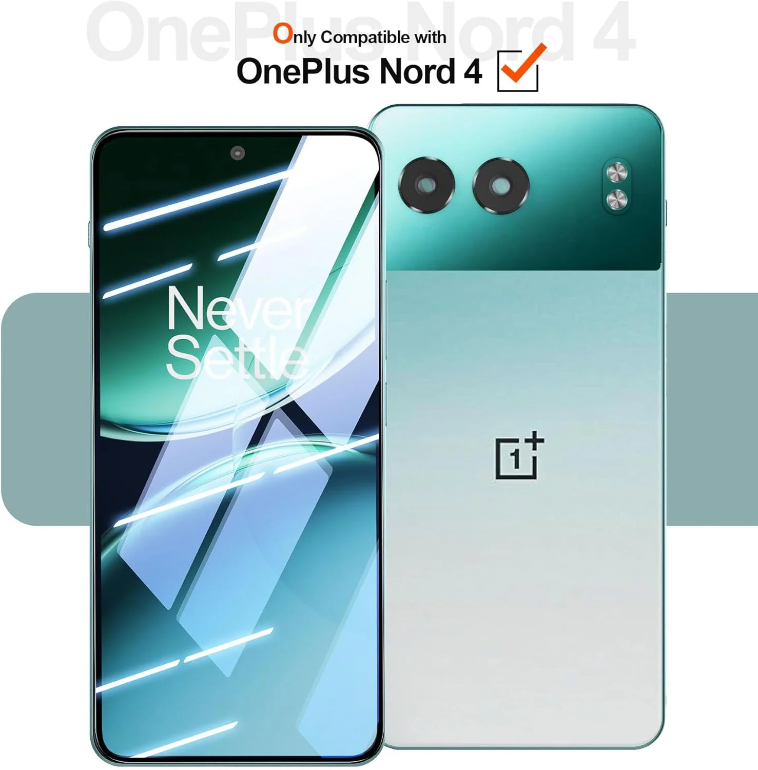 محافظ صفحه نمایش فولیو [2 عددی] برای وان پلاس نورد 4 5G، شیشه حرارت دیده [چسب کامل][پوشش کامل] [بدون حباب] [ضد خش] شفاف HD با پاسخگویی بالا برای وان پلاس نورد 4 5G 2024