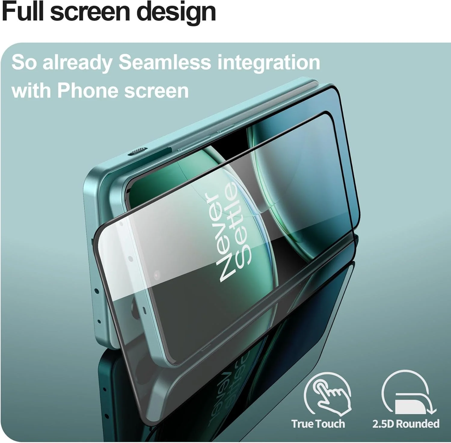 محافظ صفحه نمایش فولیو [2 عددی] برای وان پلاس نورد 4 5G، شیشه حرارت دیده [چسب کامل][پوشش کامل] [بدون حباب] [ضد خش] شفاف HD با پاسخگویی بالا برای وان پلاس نورد 4 5G 2024