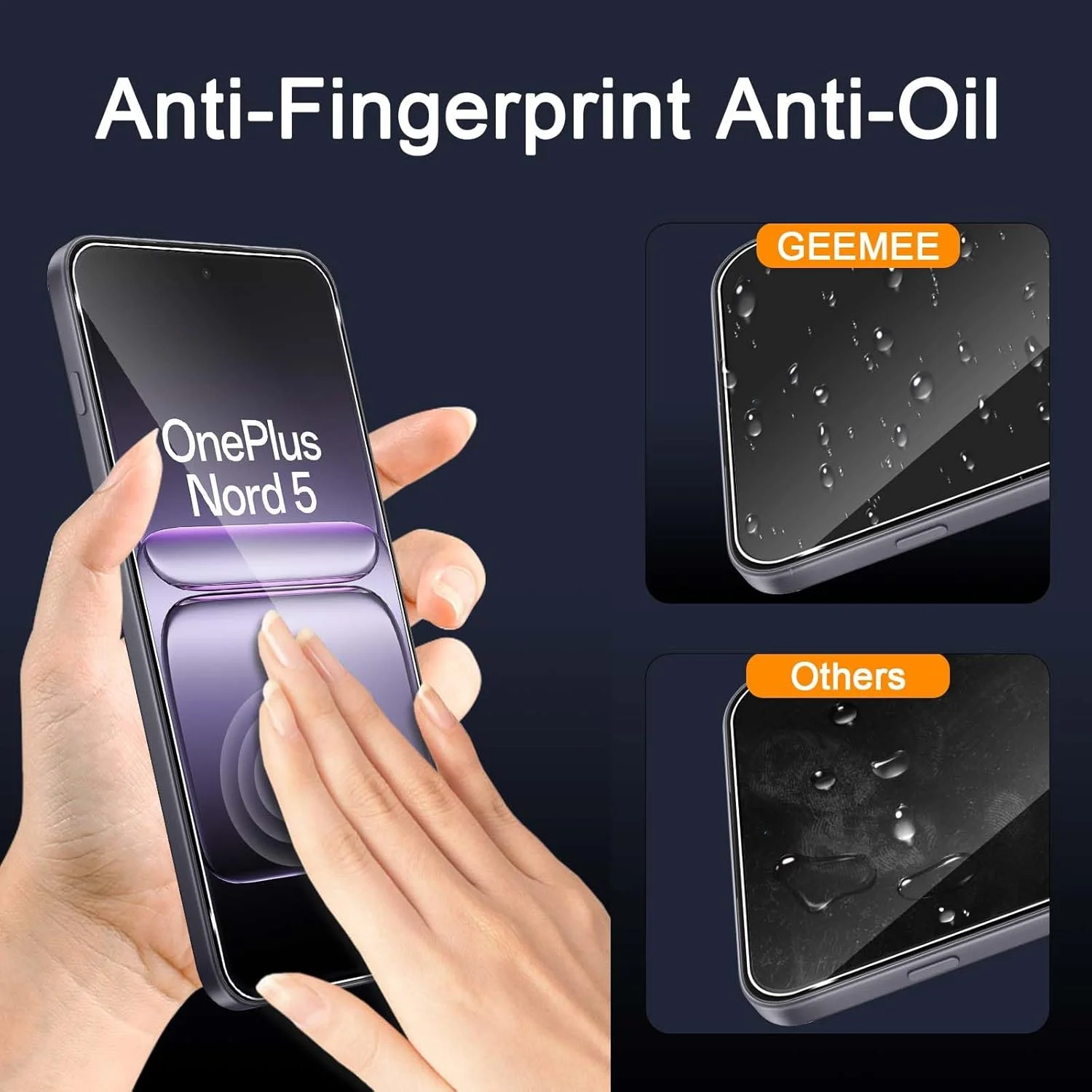 محافظ صفحه نمایش شیشه ای و فیلم محافظ دوربین GEEMEE 2 + 2 عددی برای OnePlus Nord 5، شیشه محافظ سخت شده با سختی 9H، محافظ صفحه نمایش با حساسیت بالا محافظ صفحه نمایش شیشه ای و فیلم محافظ دوربین GEEMEE 2 + 2 عددی برای OnePlus Nord 5، شیشه محافظ سخت شده با سختی 9H، محافظ صفحه نمایش با حساسیت بالا