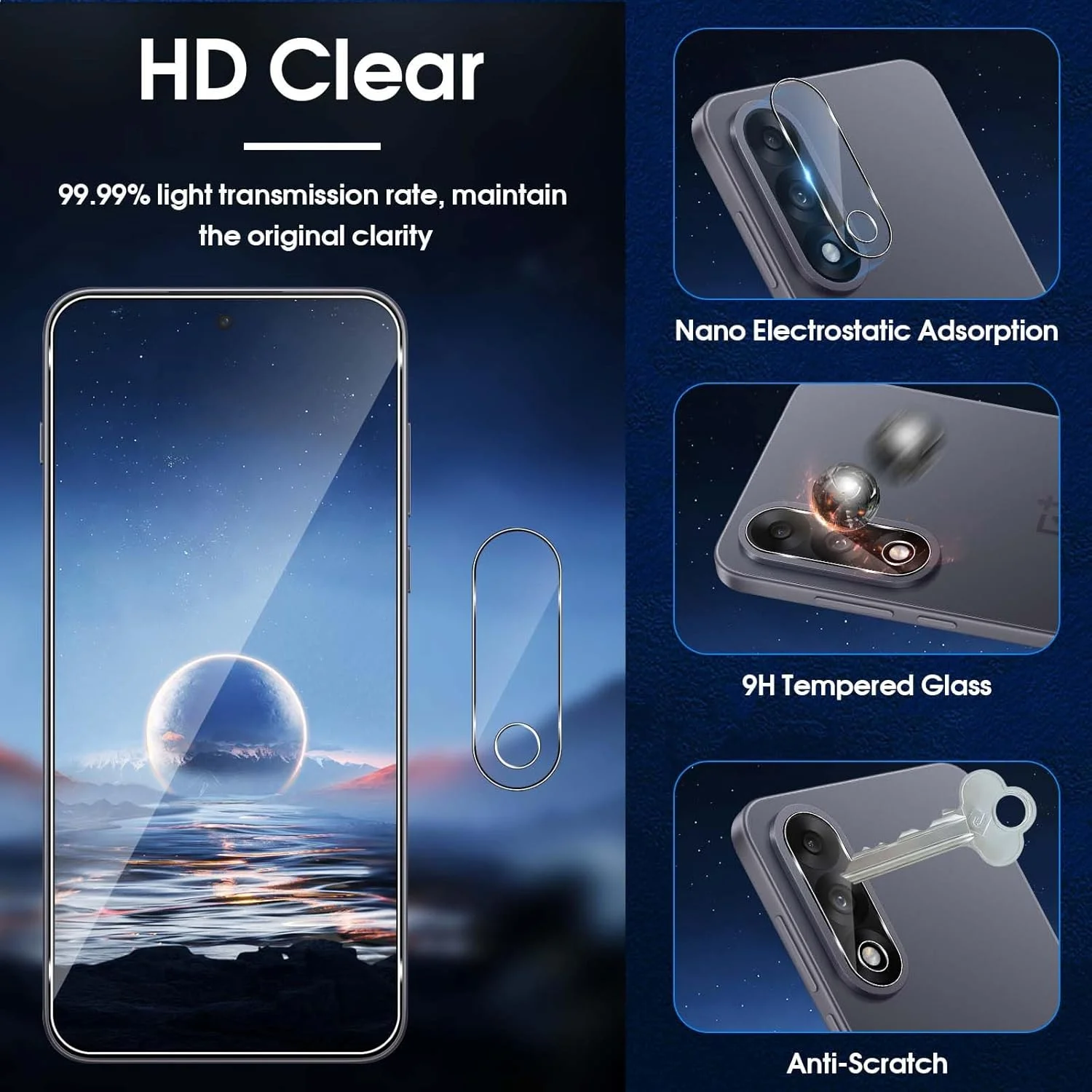 محافظ صفحه نمایش شیشه ای حرارت دیده Lutree برای OnePlus Nord 5، بسته 2 عددی + 2 شیشه محافظ + فیلم محافظ دوربین، سختی 9H، بدون حباب، محافظ صفحه نمایش ضد خش، محافظ صفحه نمایش HD محافظ صفحه نمایش شیشه ای حرارت دیده Lutree برای OnePlus Nord 5، بسته 2 عددی + 2 شیشه محافظ + فیلم محافظ دوربین، سختی 9H، بدون حباب، محافظ صفحه نمایش ضد خش، محافظ صفحه نمایش HD