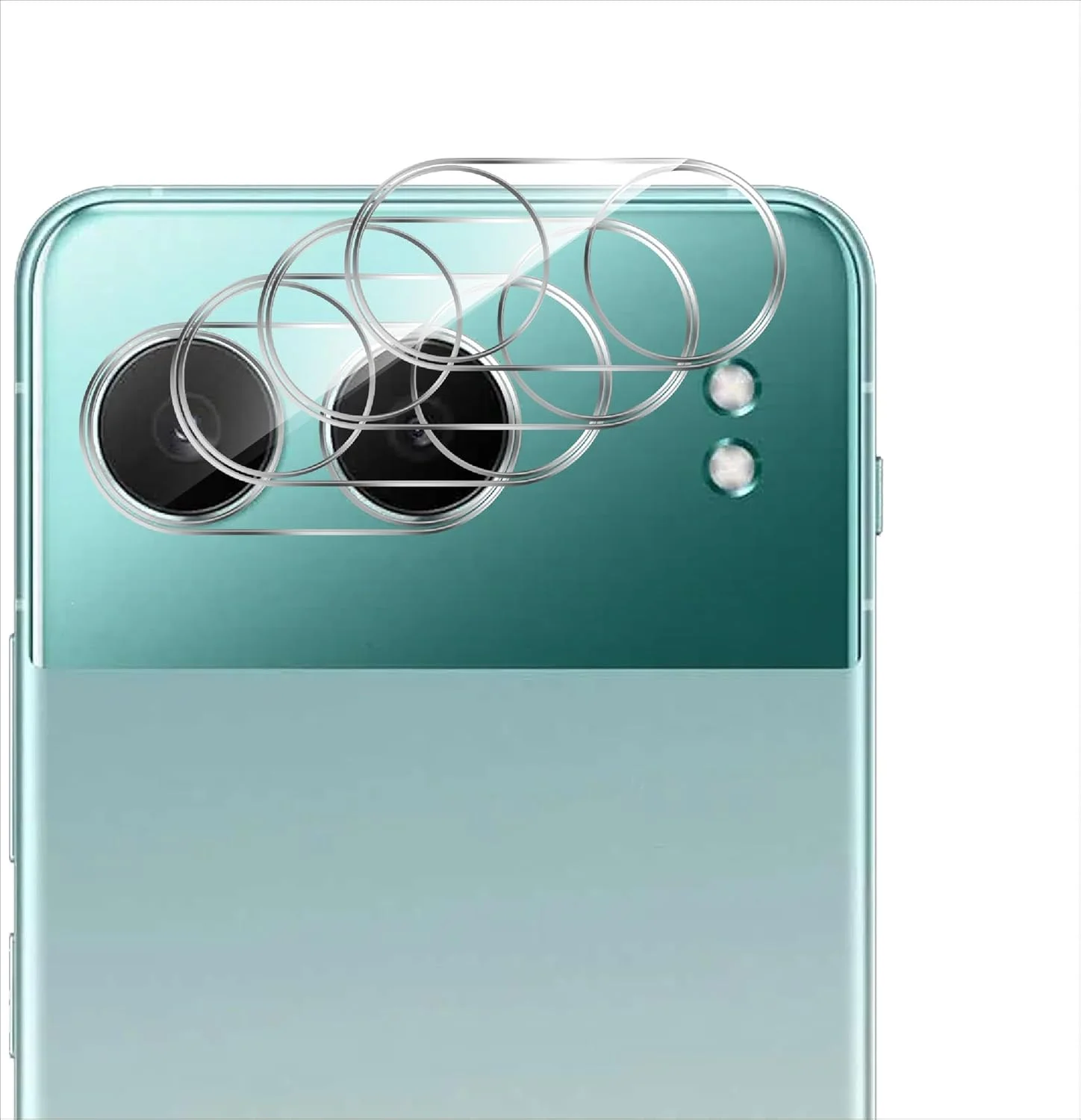 محافظ لنز دوربین GIOPUEY سازگار با OnePlus Nord 4، [بسته 3 عددی] شیشه حرارت دیده سه بعدی، ضد خش، محافظ دوربین برای OnePlus Nord 4