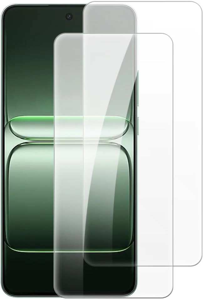 شاین تایم [بسته 2 عددی] محافظ صفحه نمایش شیشه ای حرارت دیده سازگار با وان پلاس نورد CE 5 5G (6.77 اینچ)، HD شفاف ضد خش بدون حباب، سازگار با قاب